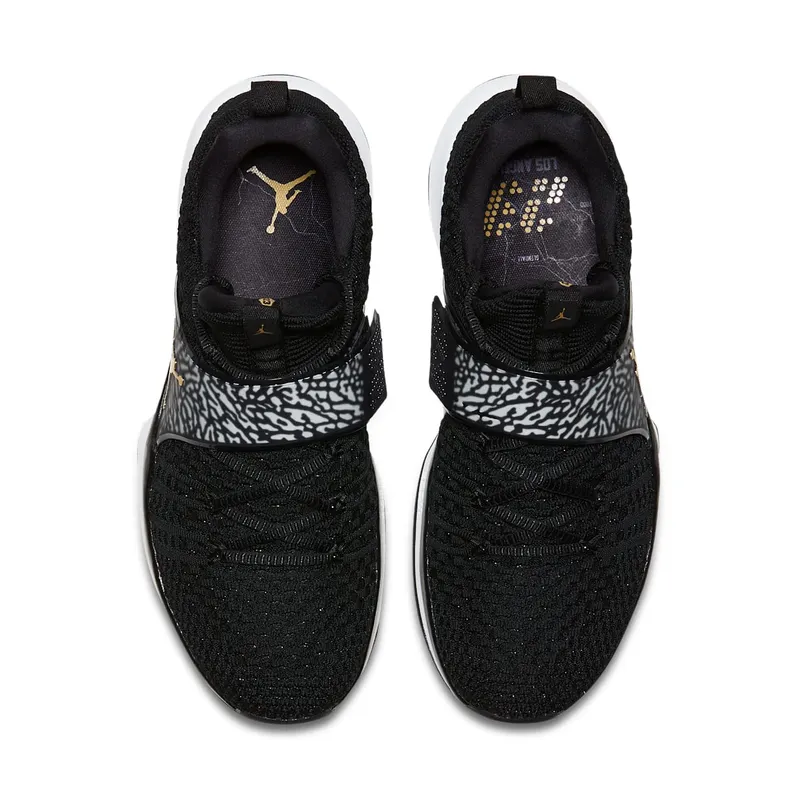 Jordan Trainer 2 Flyknit Black Metallic Gold Black/Metallic Gold-White (921210-021)