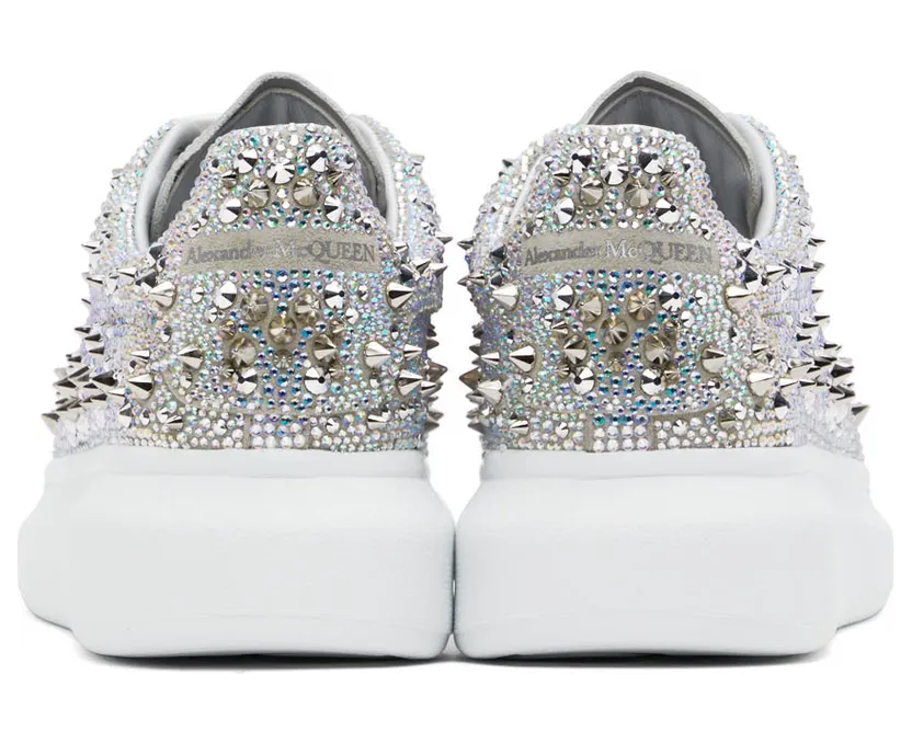 Alexander McQueen Silver Oversized Sneakers (705064WIBA4) (2)