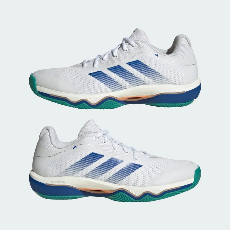 Adidas CRAZYFLIGHT 7 Cloud White / Royal Blue / Equipment Green (KJ9616)