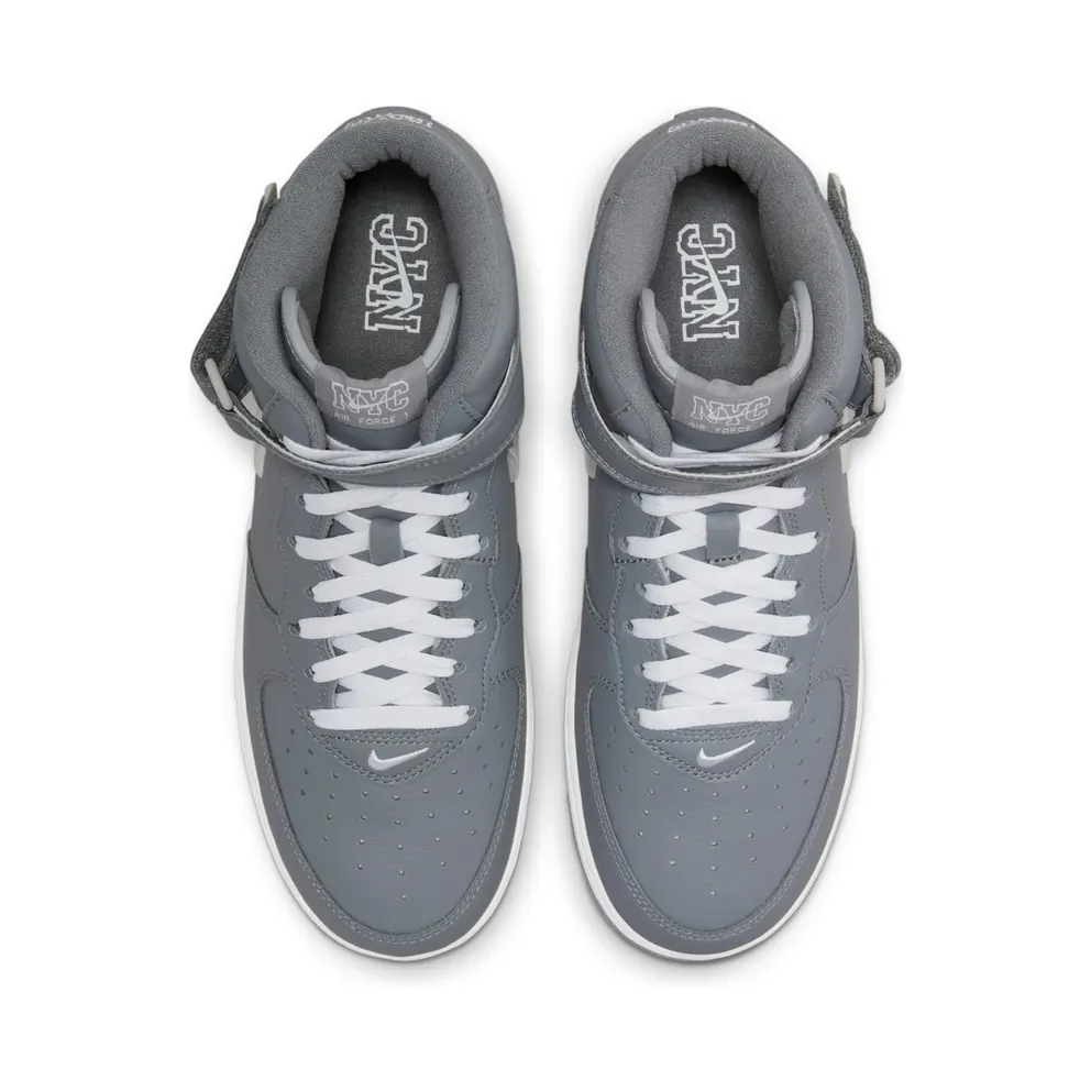 Nike Air Force 1 Mid QS Jewel NYC Cool Grey – “Cool Grey / White-metallic Silver” (DH5622-001)