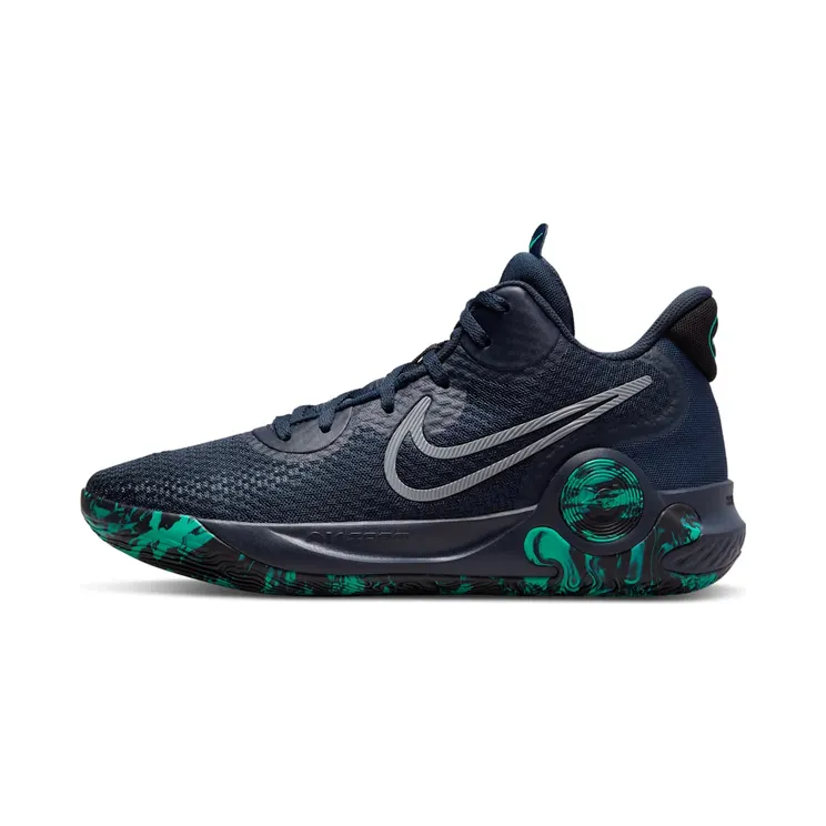 Nike KD Trey 5 IX Blue “Obsidian / Black / Clear Emerald / Cool Grey” (CW3400-400)