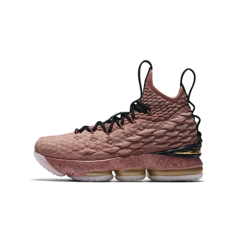 Nike LeBron 15 Rust Pink (GS) Rust Pink/Metallic Gold-Black (943762-600)