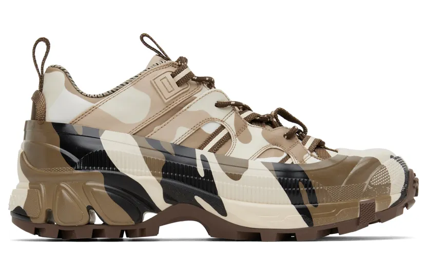 Burberry Brown Camouflage Arthur Sneakers (8053079)