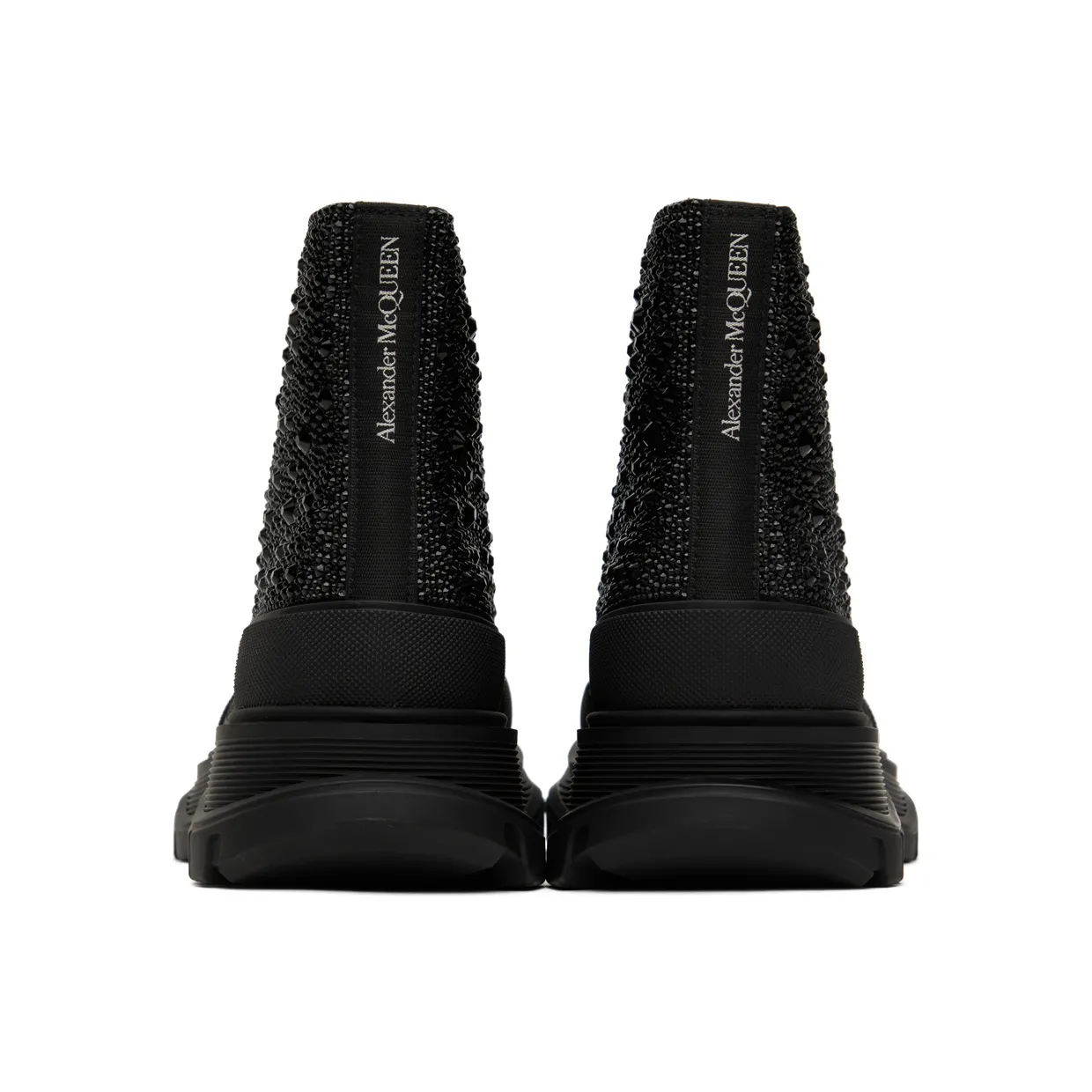 Alexander McQueen Black Stud High-Top Sneakers (688538WHCEJ) (2)