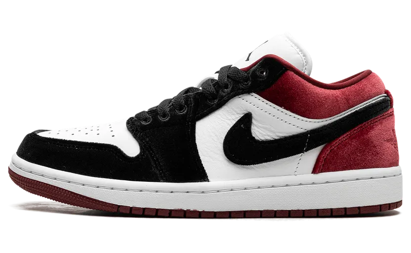 Jordan 1 Low SE “Velvet Black Toe” (FZ3242-001)
