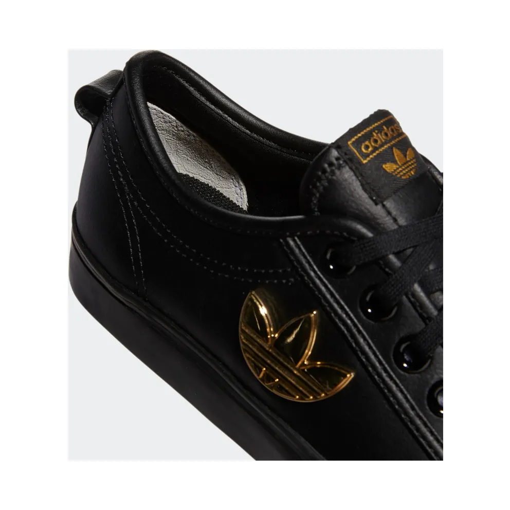 adidas NIZZA TREFOIL W Core Black / Core Black / Gold Metallic (H01129)