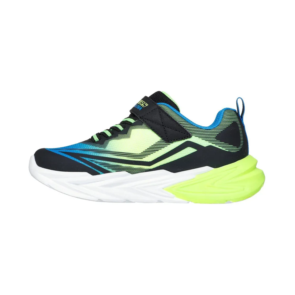 Skechers S-Lights: Flex-Glow Ultra Sneaker Black/Blue/Limoen