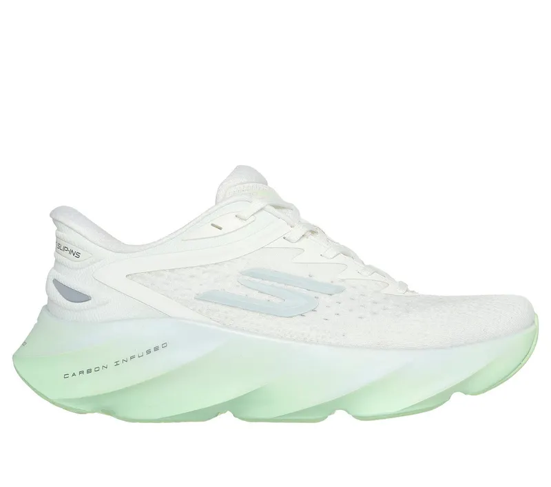 Skechers Slip-ins: Aero Burst Sneaker Off-White/Groente