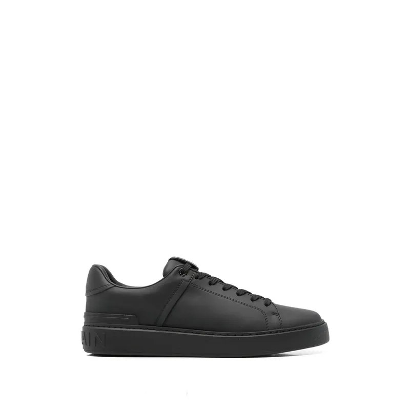 Balmain Logo-embossed Leather “Black” (HM1VI288 LVTR 0PA)