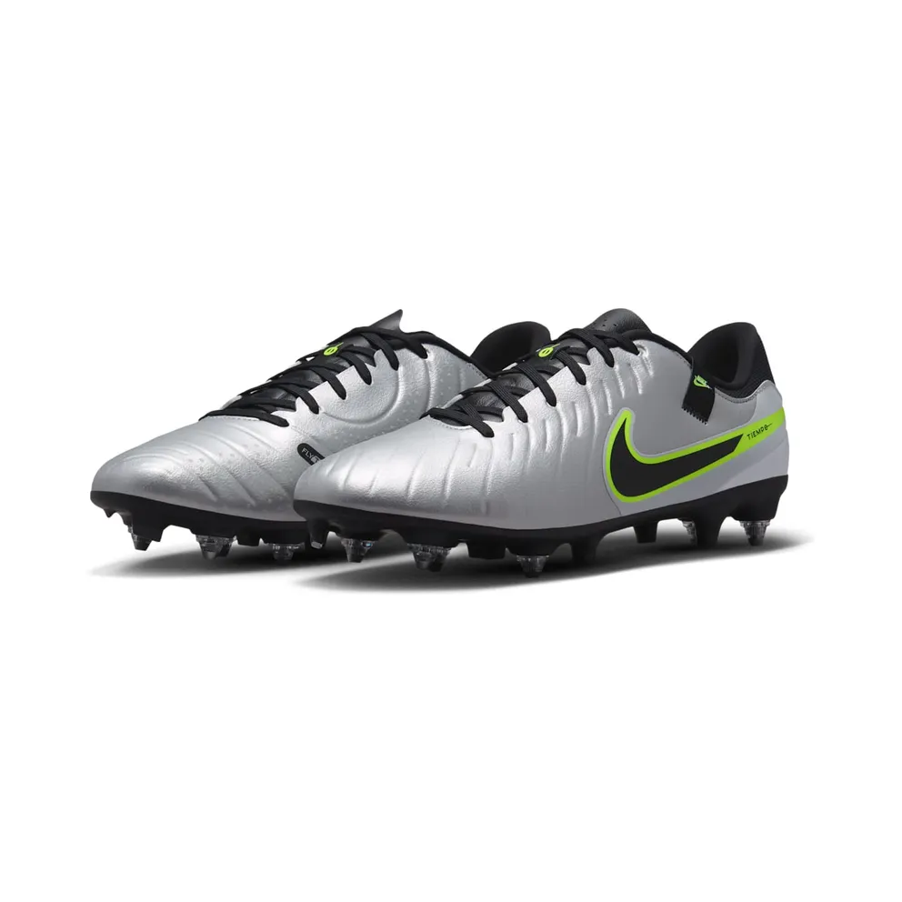 Nike Tiempo Legend 10 Academy SG-Pro AC Metallic Silver Volt Black (DV4338-001)