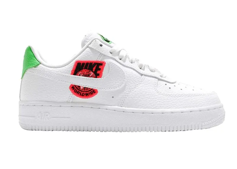 Nike Air Force 1 Low ’07 Worldwide Pack Flash Crimson Green Strike (CT1414-100)
