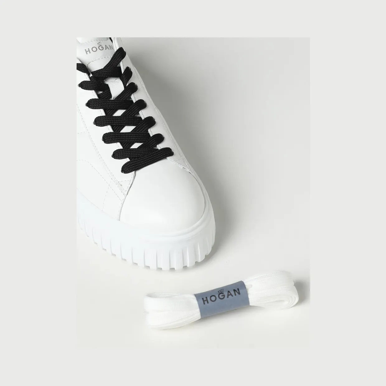 Hogan H-Stripes Sneakers in Nappa Leather White (HXW6450FC60LE90001) (3)