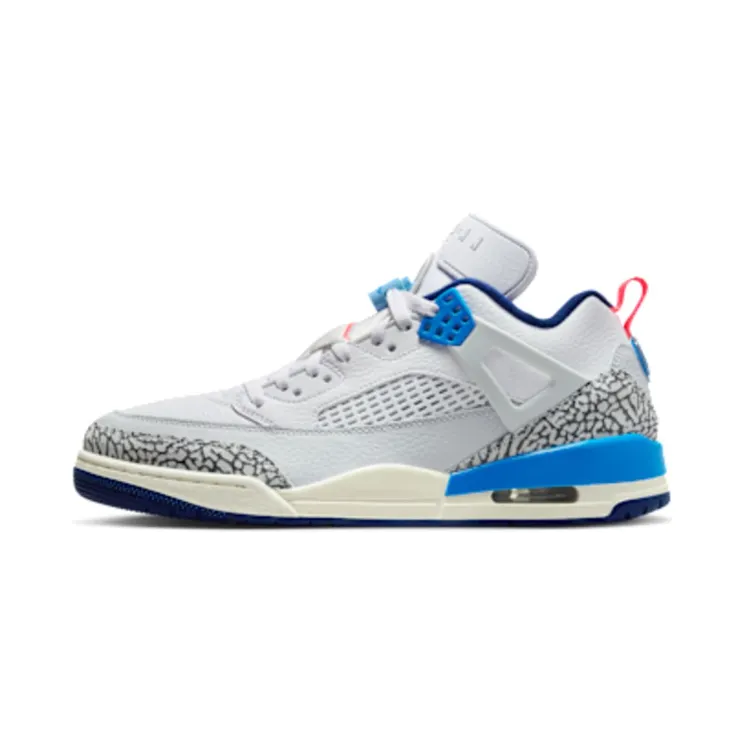 Jordan Spizike Low ‘Blue Void’ “White / Pure Platinum / Blue Void / Hot Lava” (FQ1759-110)