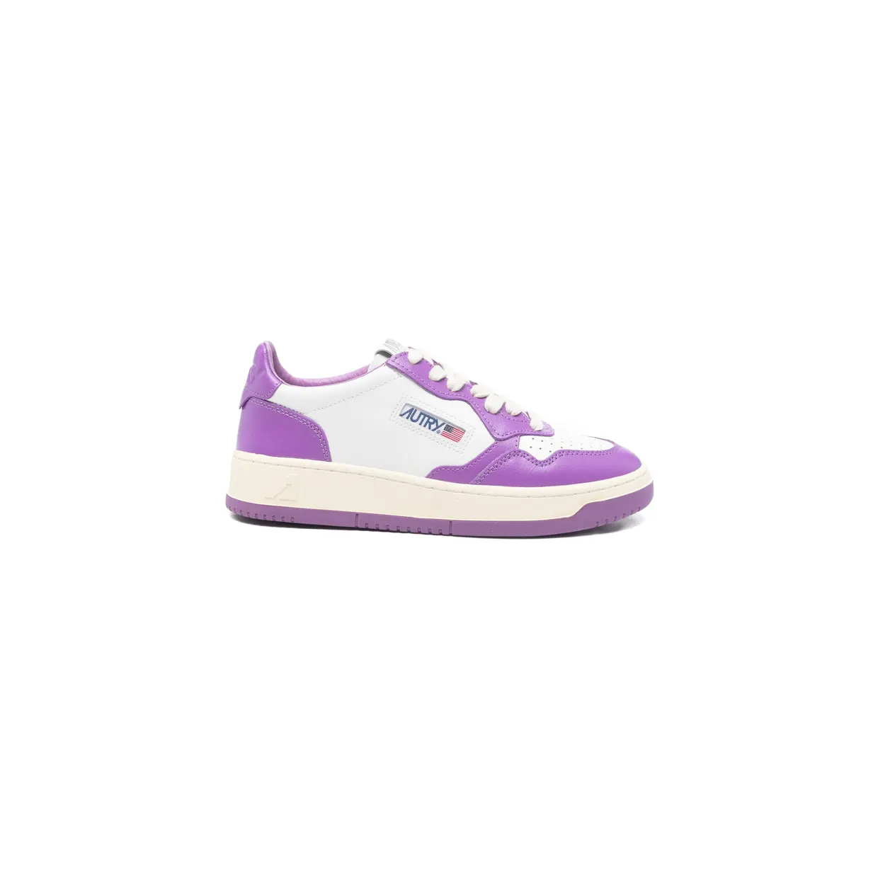 Autry Lace-up Perforated “White/Purple” (AULW WB07)