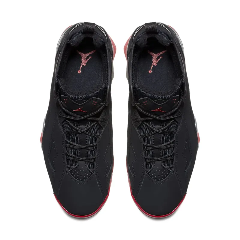 Jordan True Flight Black/Gym Red-Metallic Silver (342964-001)
