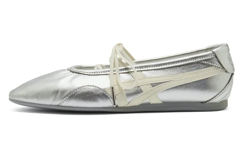 Onitsuka Tiger Womens Gymnarina “Silver Cream” (1182A754-020)