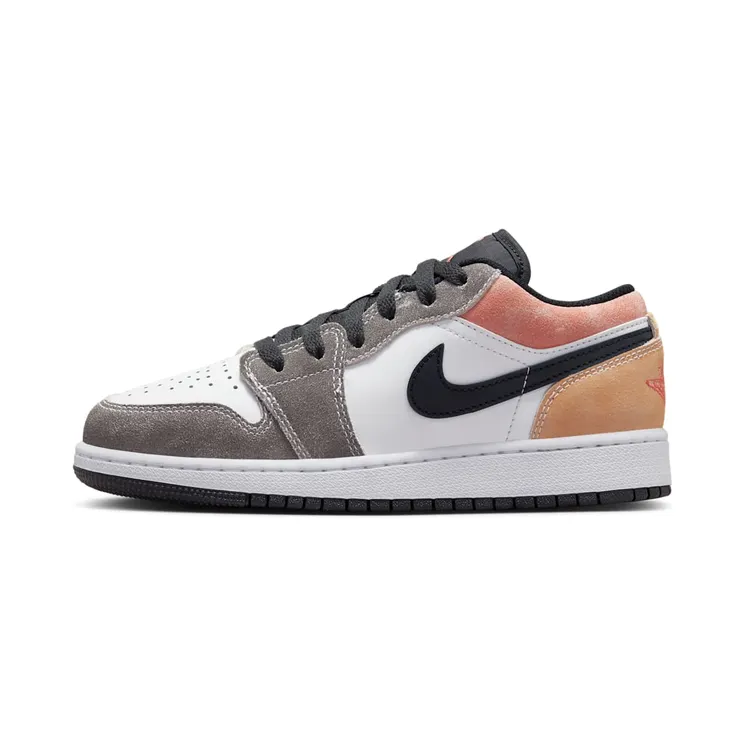 Air Jordan 1 Low SE GS Flight Club “Black / Magic Ember / White / Sundial” (DX4374-008)