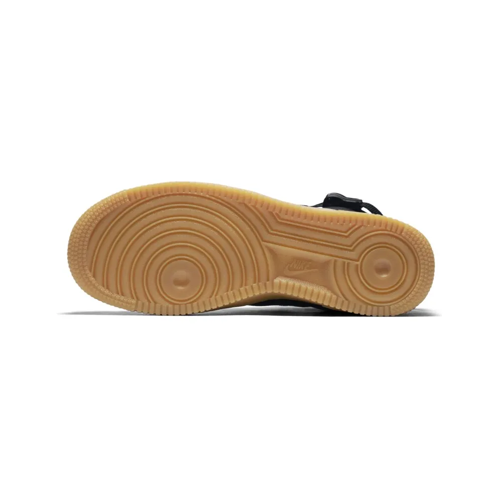Nike SF Air Force 1 Mid Black Gum (GS) Black/Black-Gum Light Brown (AJ0424-001)