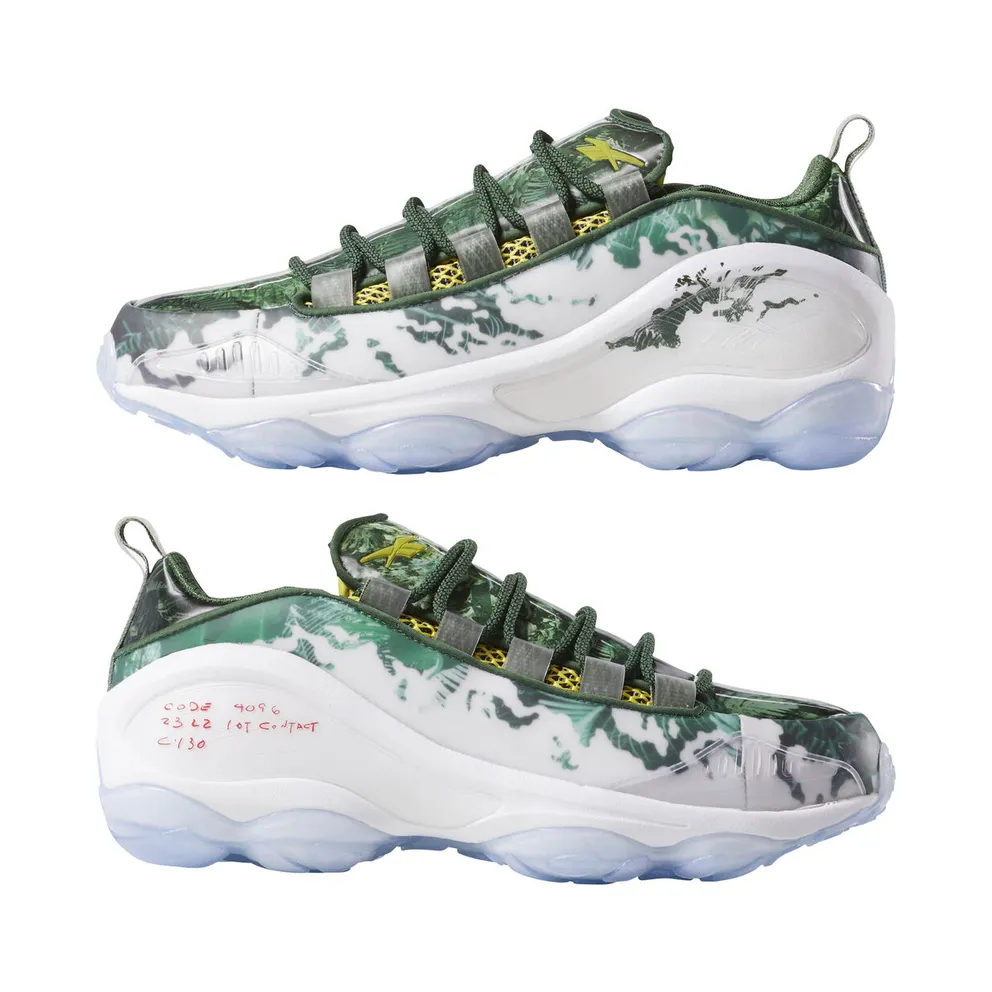 Reebok DMX Run 10 Extra Butter The Predator White/Scout Green-Scarlet-Yellow (Other Brands Reebok)