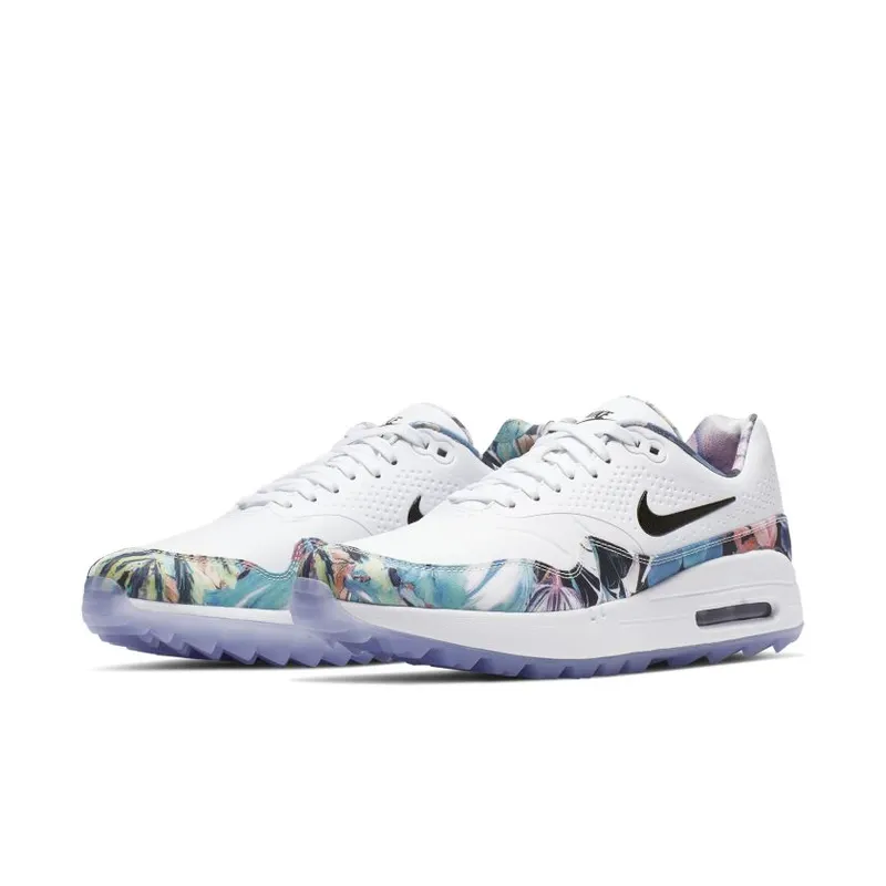 Nike Air Max 1 Golf Tropical Floral (W) White/Purple Dawn-Black (BV0658-100)