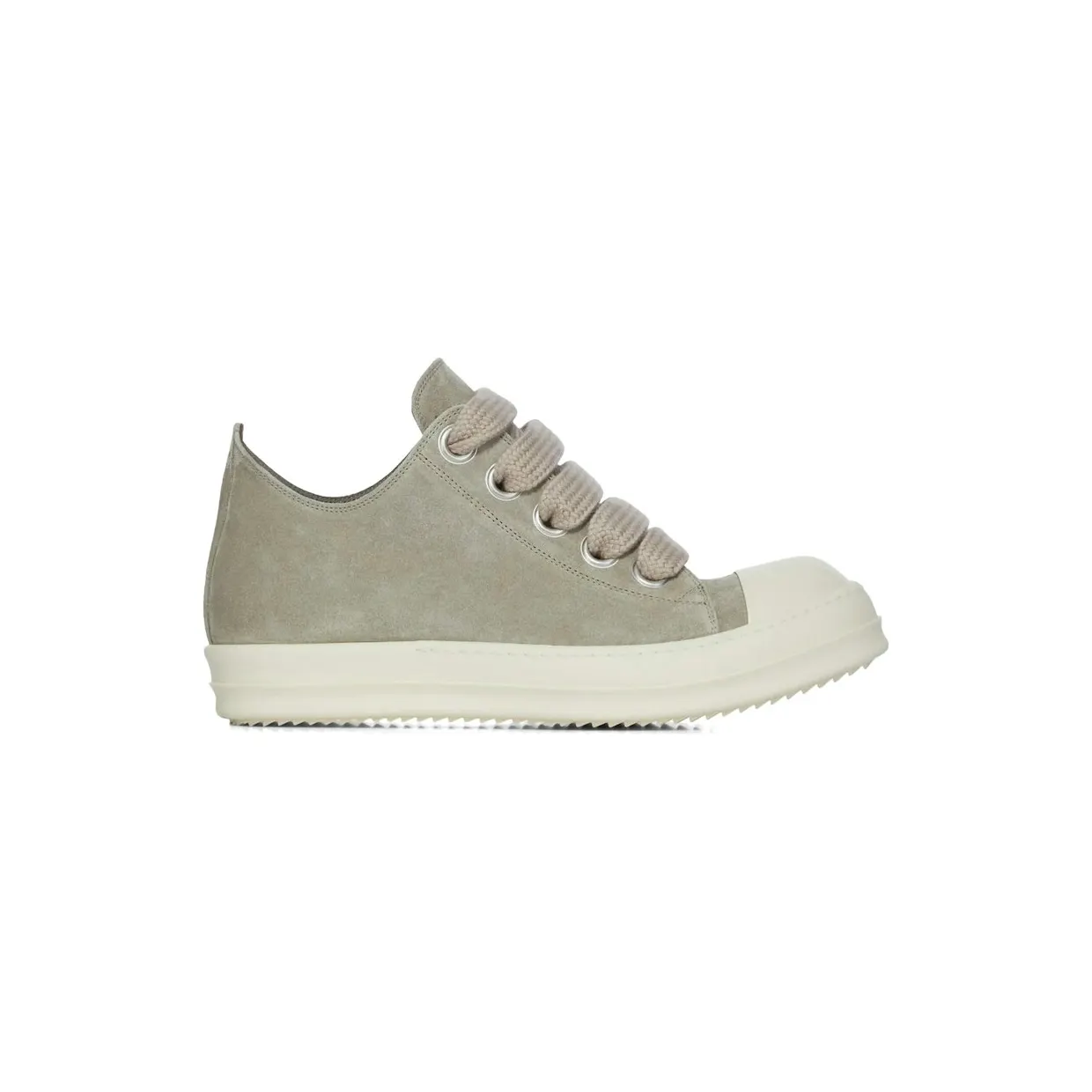 Rick Owens Jumbo Lace Low Sneakers Dark Pearl Milk (RP02F5883-LVSW2-4811)