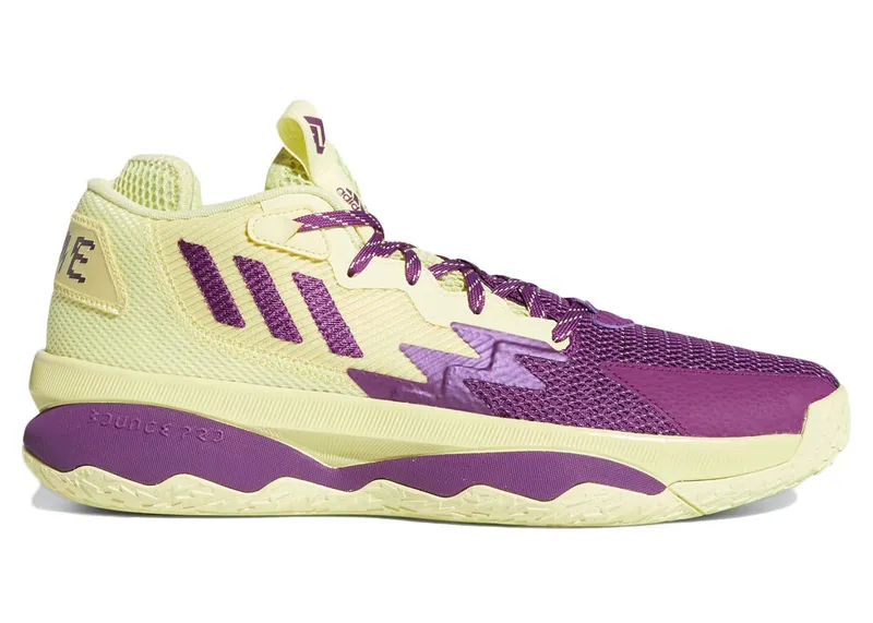 Adidas Dame 8 Yellow Tint / Glory Purple / Signal Green (GY0383)