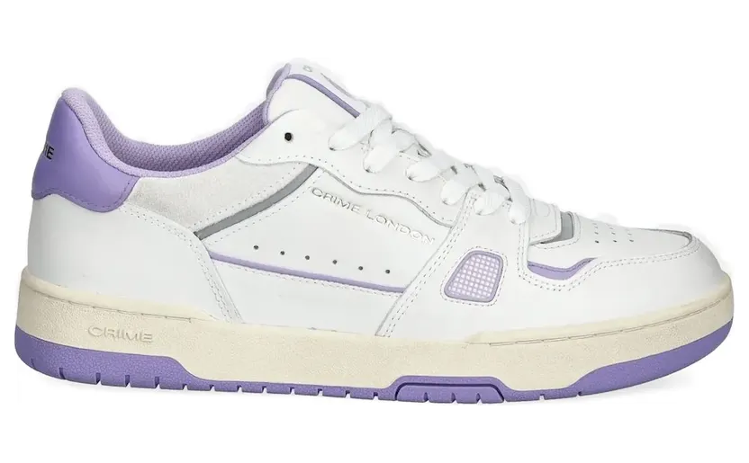Crime London Sneakers met geborduurd logo – Wit (28302AA6)