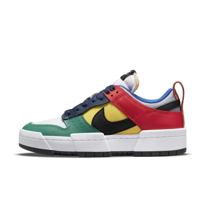 Nike Dunk Low Disrupt ‘Multi-Color’ (2021) – “Wolf Grey / Tour Yellow / University Red / Black” (CK6654-004)