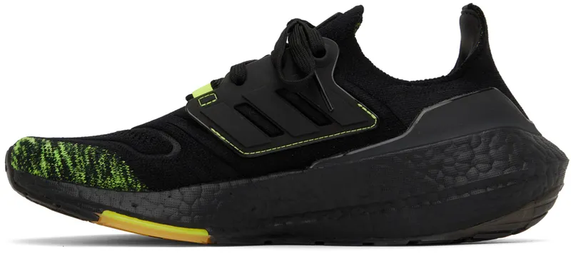 Adidas Ultraboost 22 Core Black / Core Black / Solar Yellow (GX5915)