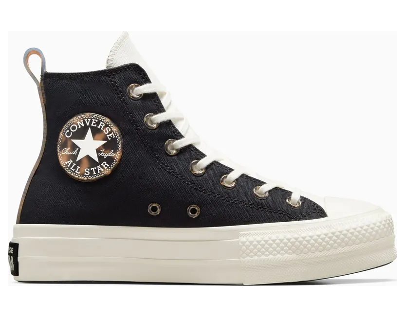 Converse Chuck Taylor All Star Lift Platform Tortoise Black/egret/tawny Owl