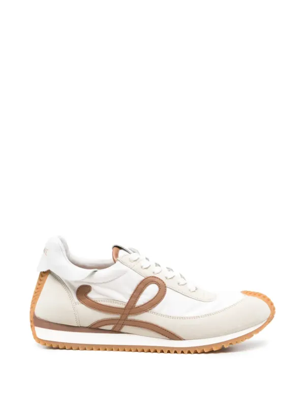 LOEWE Flow Runner 2.0 in nylon and suede – White (LFR2282X06)
