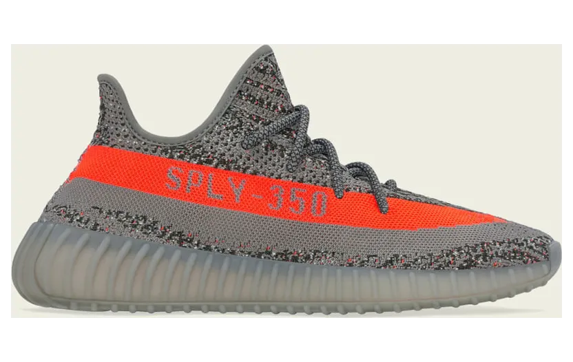 adidas YEEZY BOOST 350 V2 Beluga Rf / Steeple Gray / Solar Red (GW1229)