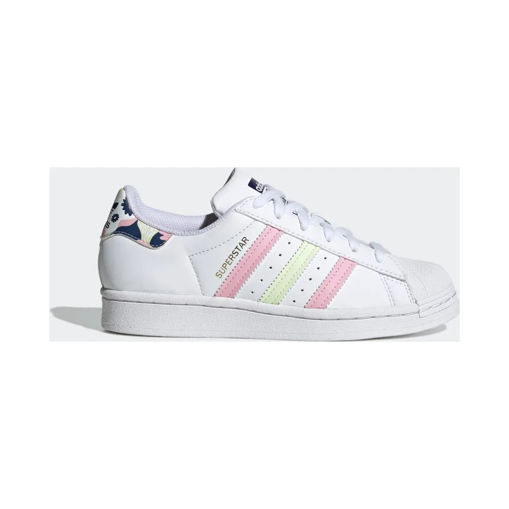 adidas SUPERSTAR J Cloud White / Almost Lime / True Pink (GY3330)