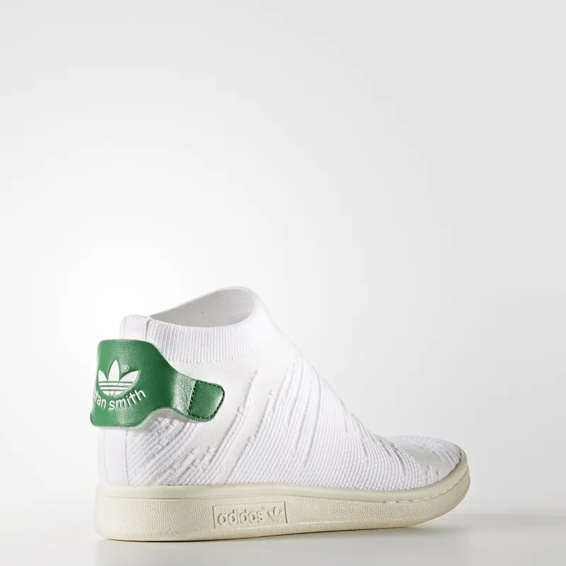 adidas Stan Smith Sock White Green (W) Cloud White/Cloud White/Green (BY9252)