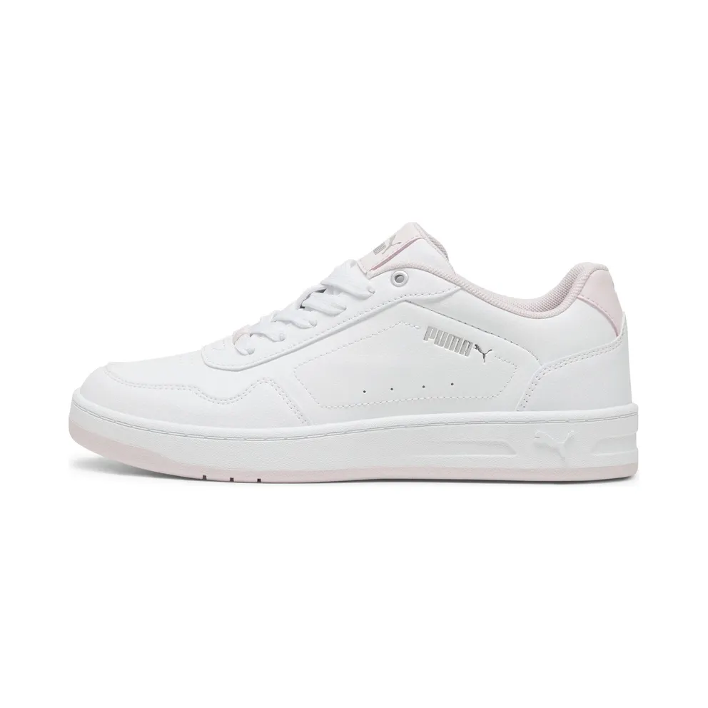 Puma Court Classy “Puma White / Whisp Of Pink / Puma Silver” (395021_04)