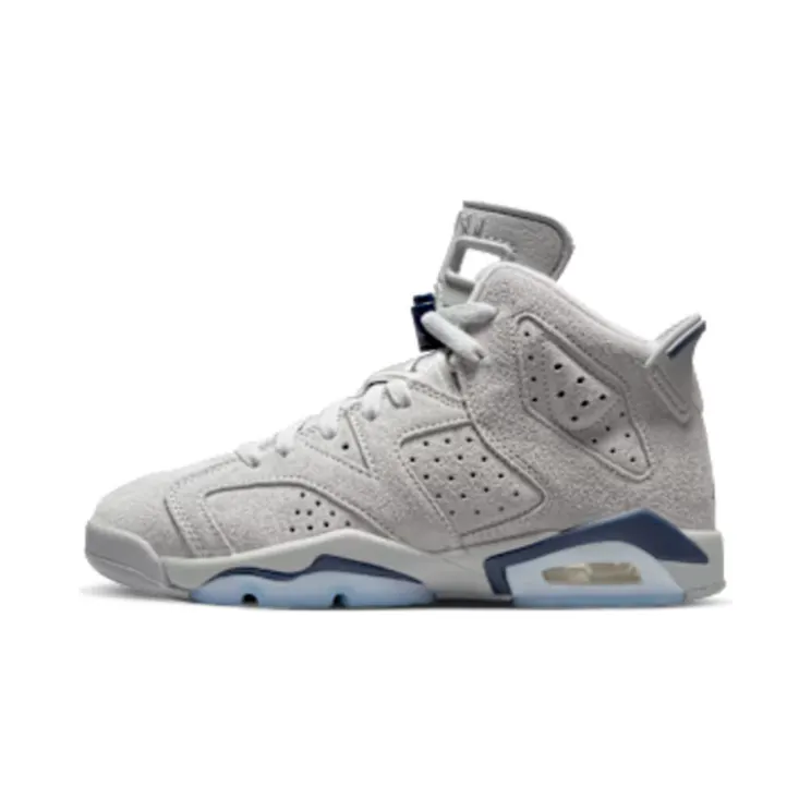 Air Jordan 6 Retro GS Georgetown “Magnet / College Navy” (384665-012)