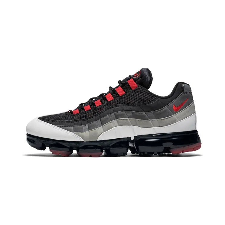 Nike Air VaporMax 95 Comet “White / Dark Pewter / Granite / Hot Red” (AJ7292-101)