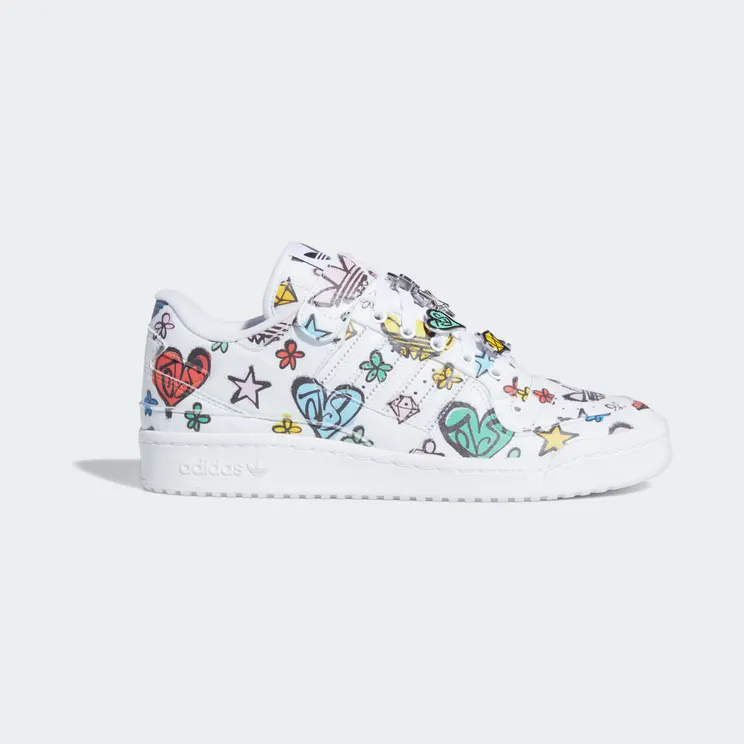 adidas Jeremy Scott Forum 84 Low Mono Cloud White / Cloud White / Core Black (GX9668)