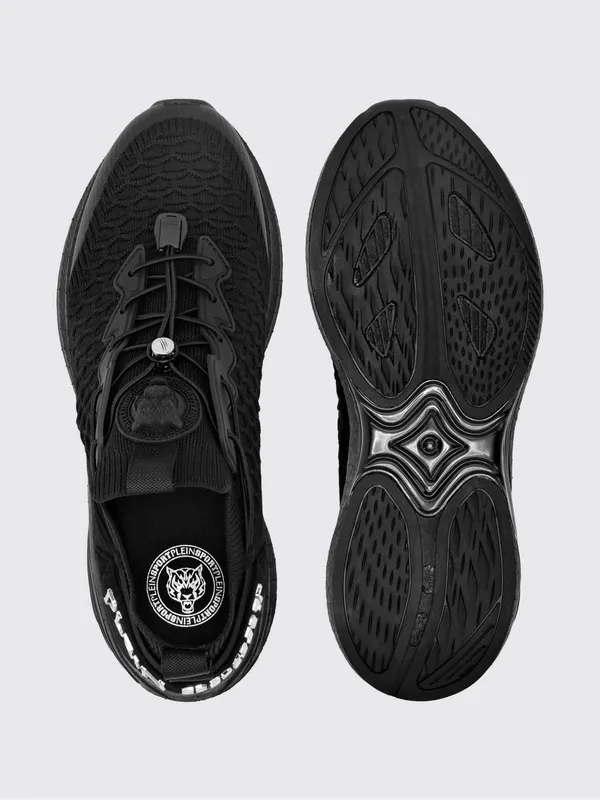 Plein Sport Crochet Knit Sneakers Black (SAESUSC0751STE003N02) (3)