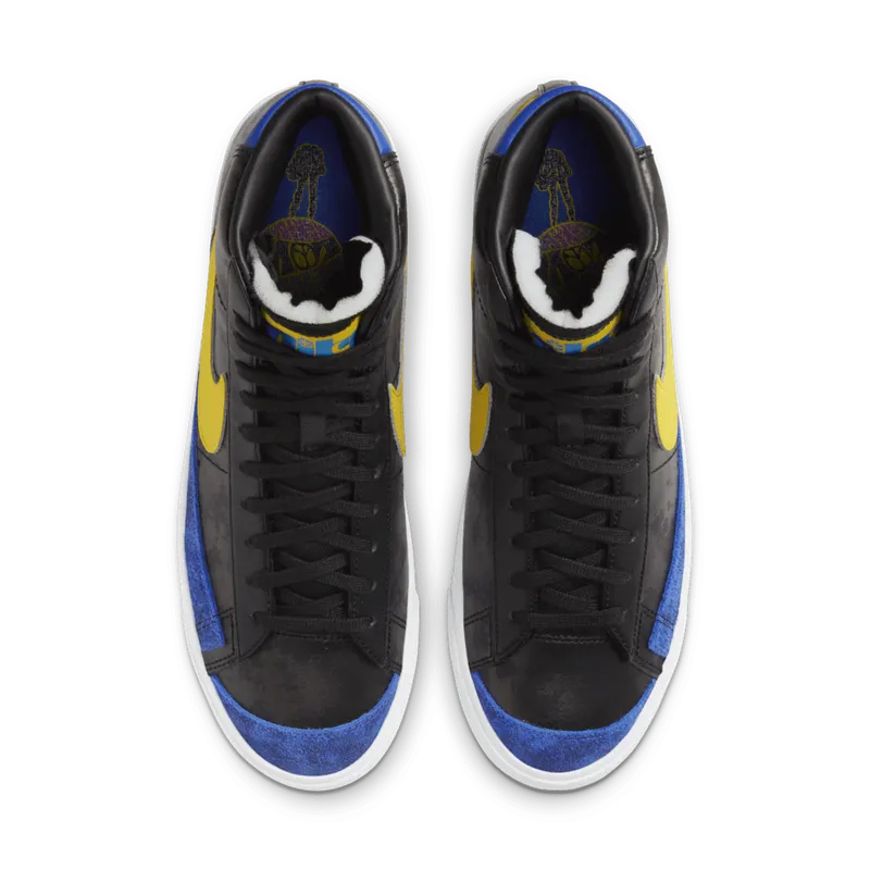 Nike Blazer Mid Peace, Love & Basketball Black/Speed Yellow-Game Royal-White (DC1414-001)