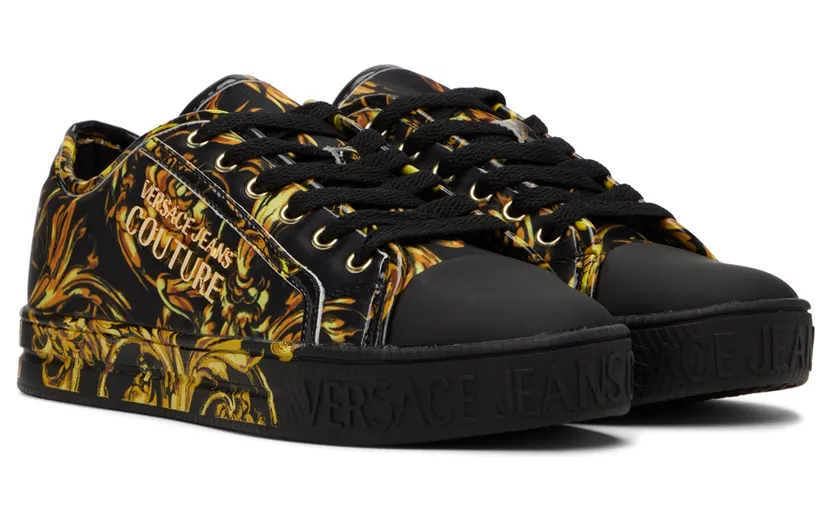 Versace Jeans Couture Black Court 88 Sneakers (E72VA3SK2EZS248) (4)