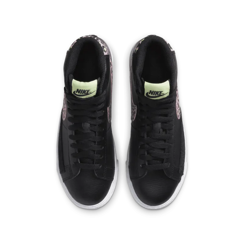 Nike Blazer Mid Black Pink Cheetah (GS) Black/Barely Volt-White-Pink Rise (DA4674-001)