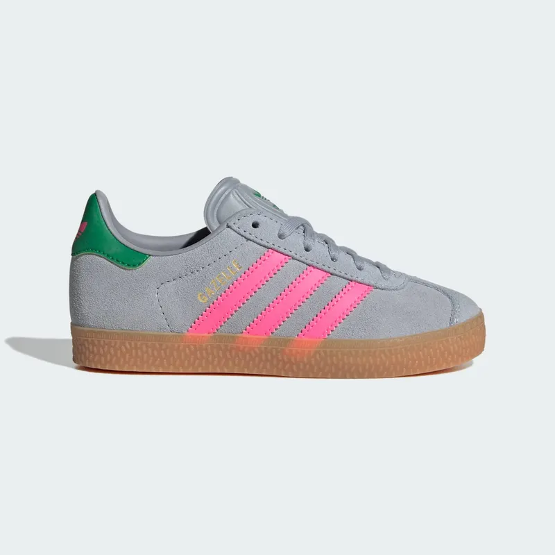 Adidas Gazelle Halo Silver / Lucid Pink / Green (IH6472)