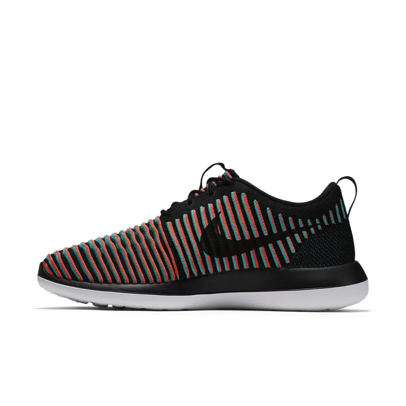 Nike  Roshe Two Flyknit Bright Crimson Black/Bright Crimson-Clear Jade-Black (844833-003)