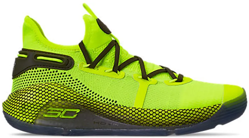 Under Armour Curry 6 Coy Fish High Vis Yellow/High Vis Yellow-Guardian Green (3020612-302)