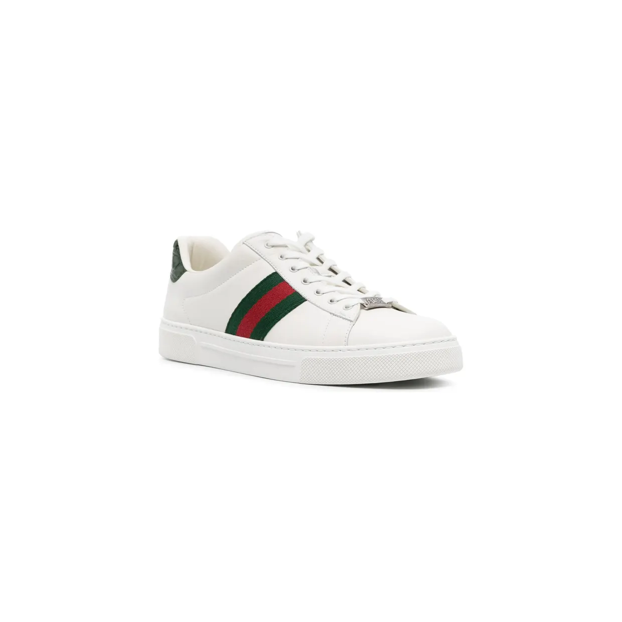 Gucci Ace Striped Reptile-effect “White” (757943 AACAG 9055) (2)