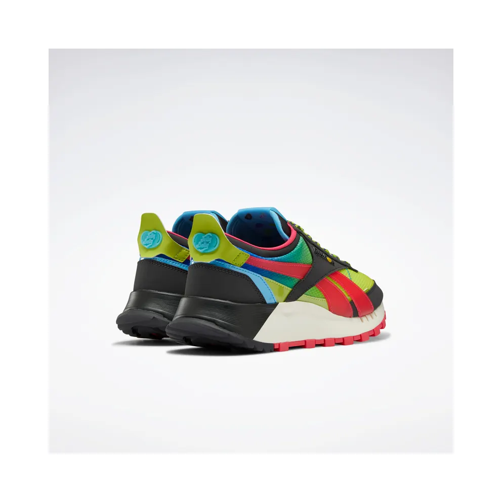 Reebok Jelly Belly Classic Leather Legacy Shoes Coal / Twisted Pink / Sonic Green