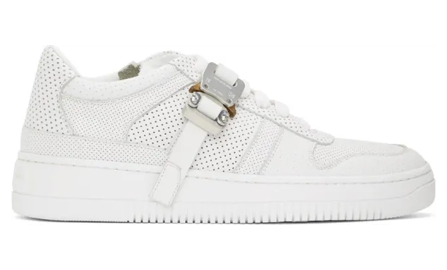 1017 ALYX 9SM White Buckle Sneakers (AAUSN0014LE01.S21)