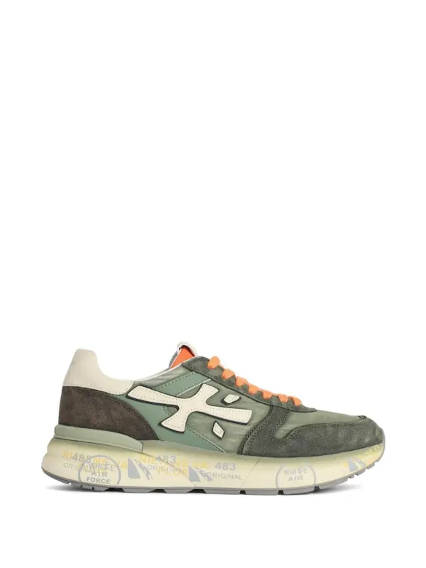 Premiata Mick Sneakers mit Wildlederdetail – Grün (MICK7244N)