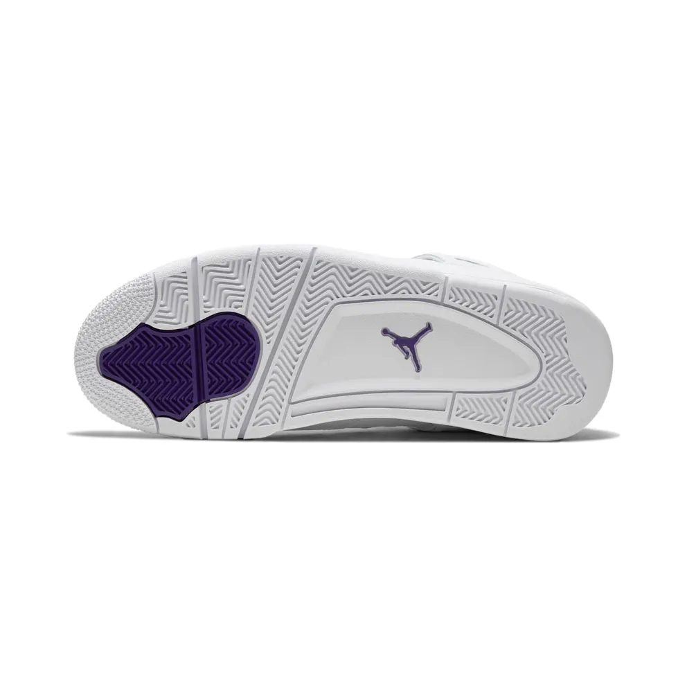 Jordan 4 Retro Metallic Purple White/Metallic Silver-Court Purple (CT8527-115)